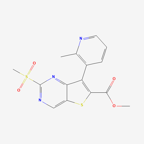 methyl 7-(2-methylpyridin-3-yl)-2-methylsulfonylthieno[3,2-d]pyrimidine-6-carboxylate (CAS: 1462950-35-1) - Related Chemical Product