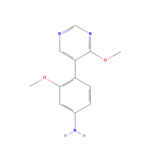 3-methoxy-4-(4-methoxypyrimidin-5-yl)aniline (CAS: 1357094-86-0) - Related Chemical Product