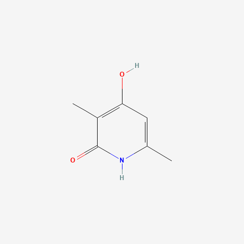 4-hydroxy-3,6-dimethyl-1H-pyridin-2-one (CAS: 4664-13-5) - Chemical Structure and Molecular Formula 