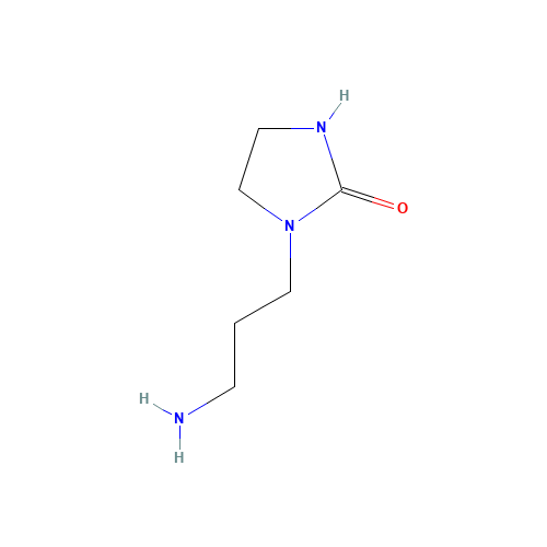 1-(3-aminopropyl)imidazolidin-2-one (CAS: 334971-94-7) - Chemical Structure and Molecular Formula 