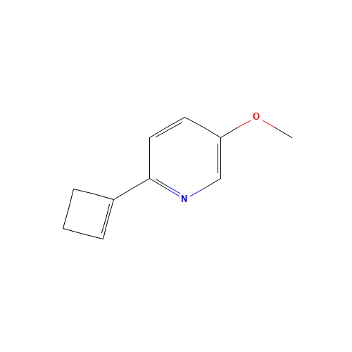 2-(cyclobuten-1-yl)-5-methoxypyridine (CAS: 1196074-35-7) - Chemical Structure and Molecular Formula 