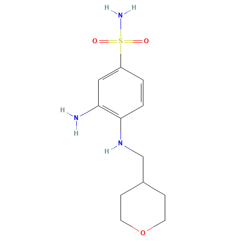 3-amino-4-(oxan-4-ylmethylamino)benzenesulfonamide (CAS: 1271003-71-4) - Related Chemical Product