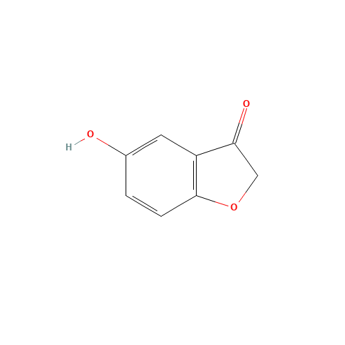 5-hydroxy-1-benzofuran-3-one (CAS: 19278-82-1) - Chemical Structure and Molecular Formula 