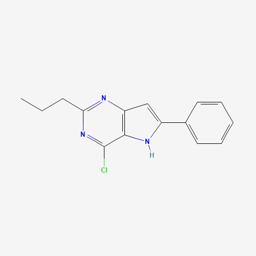 4-chloro-6-phenyl-2-propyl-5H-pyrrolo[3,2-d]pyrimidine (CAS: 237435-71-1) - Related Chemical Product