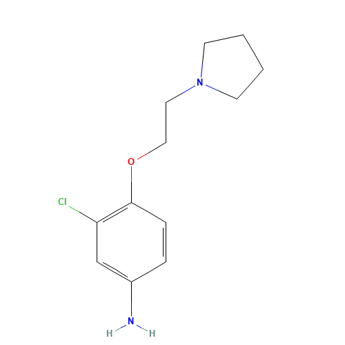 3-chloro-4-(2-pyrrolidin-1-ylethoxy)aniline (CAS: 862874-68-8) - Related Chemical Product