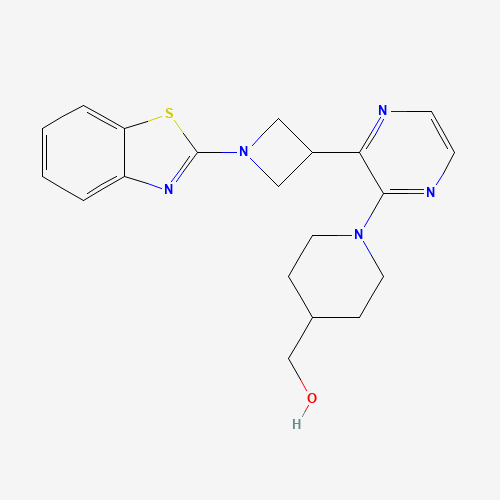 [1-[3-[1-(1,3-benzothiazol-2-yl)azetidin-3-yl]pyrazin-2-yl]piperidin-4-yl]methanol (CAS: 1349868-39-8) - Related Chemical Product
