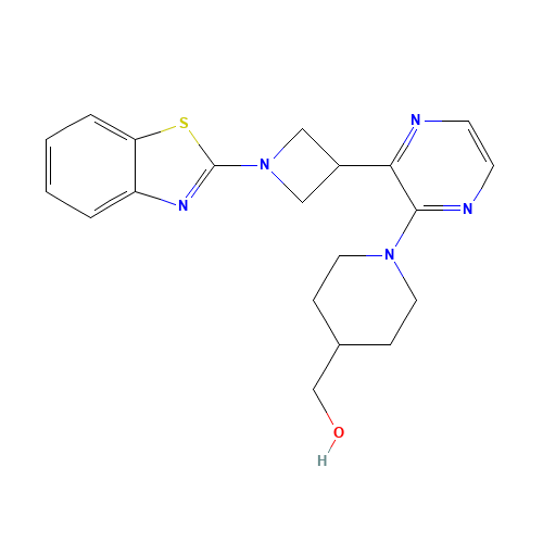 [1-[3-[1-(1,3-benzothiazol-2-yl)azetidin-3-yl]pyrazin-2-yl]piperidin-4-yl]methanol (CAS: 1349868-39-8) - Related Chemical Product