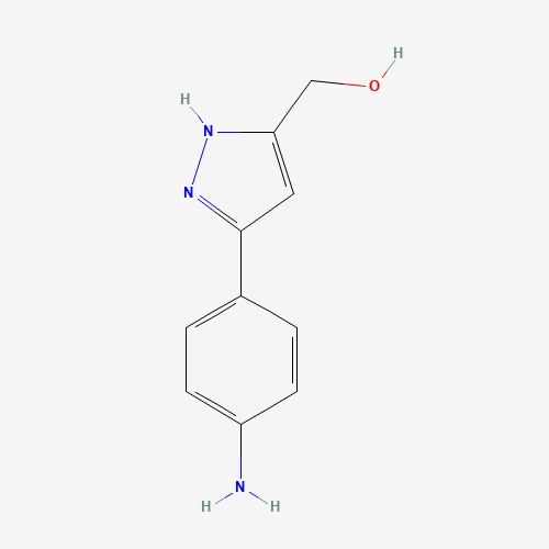 [3-(4-aminophenyl)-1H-pyrazol-5-yl]methanol (CAS: 1257858-93-7) - Related Chemical Product