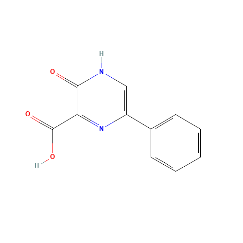 2-oxo-5-phenyl-1H-pyrazine-3-carboxylic acid (CAS: 110460-18-9) - Chemical Structure and Molecular Formula 