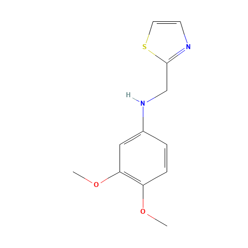 3,4-dimethoxy-N-(1,3-thiazol-2-ylmethyl)aniline (CAS: 931399-70-1) - Related Chemical Product