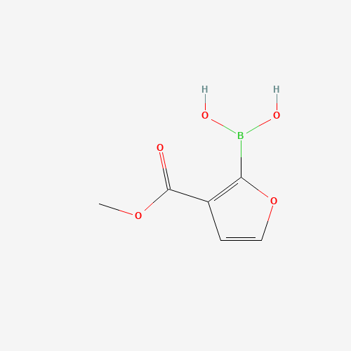 (3-methoxycarbonylfuran-2-yl)boronic acid (CAS: 868286-61-7) - Chemical Structure and Molecular Formula 