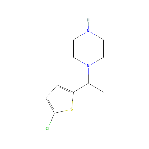 1-[1-(5-chlorothiophen-2-yl)ethyl]piperazine (CAS: 1024916-24-2) - Related Chemical Product