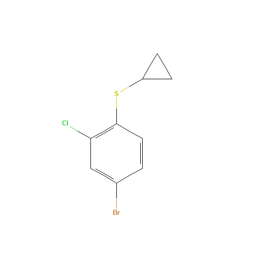 4-bromo-2-chloro-1-cyclopropylsulfanylbenzene (CAS: 1310947-51-3) - Related Chemical Product