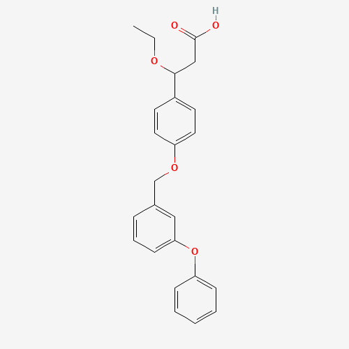 3-ethoxy-3-[4-[(3-phenoxyphenyl)methoxy]phenyl]propanoic acid (CAS: 1202575-30-1) - Related Chemical Product