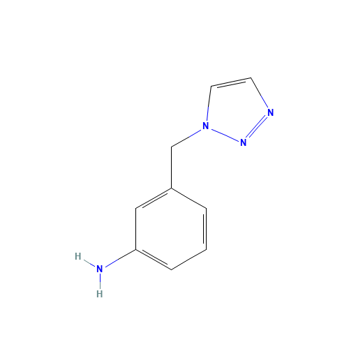 3-(triazol-1-ylmethyl)aniline (CAS: 333737-30-7) - Chemical Structure and Molecular Formula 