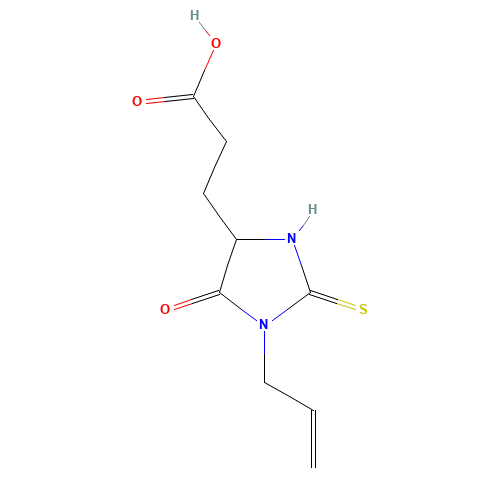 3-(5-oxo-1-prop-2-enyl-2-sulfanylideneimidazolidin-4-yl)propanoic acid (CAS: 436855-68-4) - Related Chemical Product