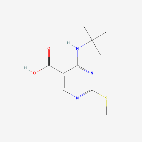 4-(tert-butylamino)-2-methylsulfanylpyrimidine-5-carboxylic acid (CAS: 1403864-78-7) - Related Chemical Product