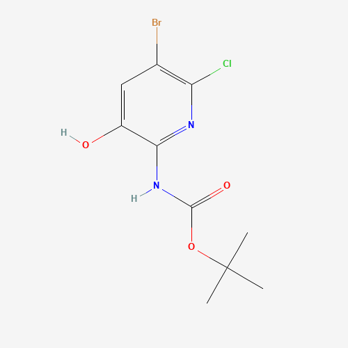 tert-butyl N-(5-bromo-6-chloro-3-hydroxypyridin-2-yl)carbamate (CAS: 1131041-73-0) - Related Chemical Product