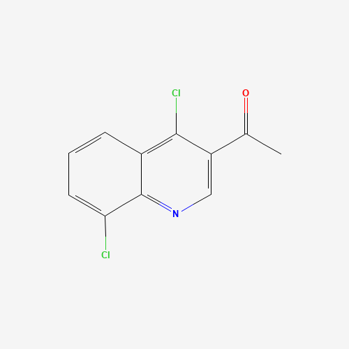 1-(4,8-dichloroquinolin-3-yl)ethanone (CAS: 1374195-20-6) - Chemical Structure and Molecular Formula 