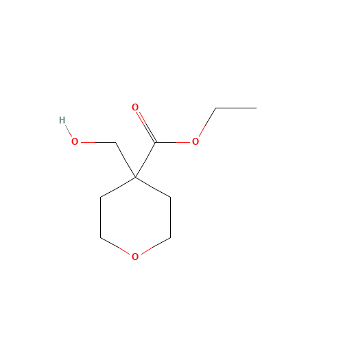 ethyl 4-(hydroxymethyl)oxane-4-carboxylate (CAS: 193022-97-8) - Chemical Structure and Molecular Formula 
