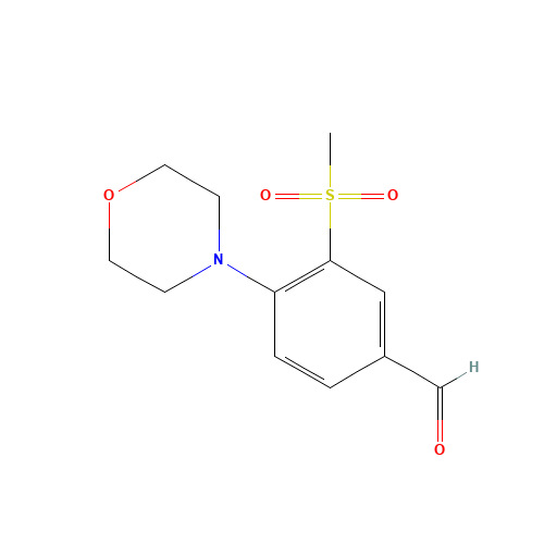 3-methylsulfonyl-4-morpholin-4-ylbenzaldehyde (CAS: 1197193-23-9) - Related Chemical Product