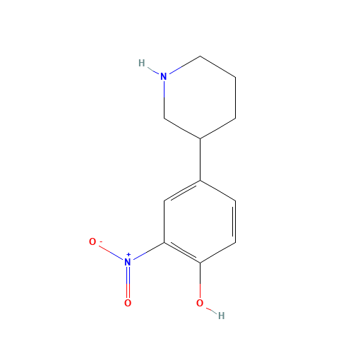 2-nitro-4-piperidin-3-ylphenol (CAS: 719265-94-8) - Related Chemical Product