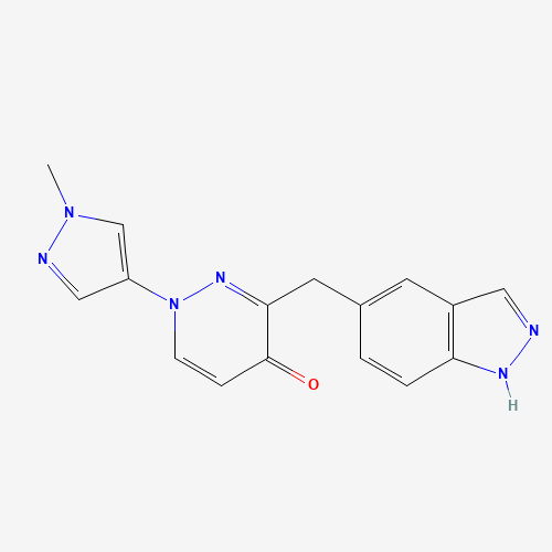 3-(1H-indazol-5-ylmethyl)-1-(1-methylpyrazol-4-yl)pyridazin-4-one (CAS: 1314382-41-6) - Related Chemical Product