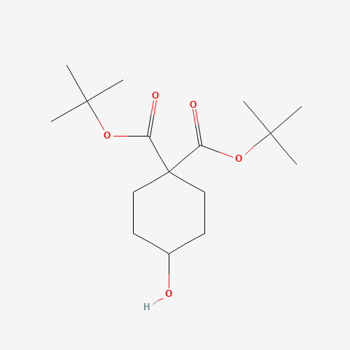 ditert-butyl 4-hydroxycyclohexane-1,1-dicarboxylate (CAS: 1318651-93-2) - Related Chemical Product