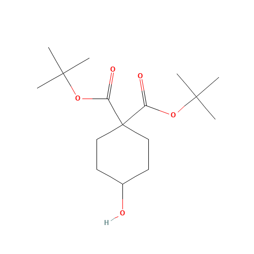 ditert-butyl 4-hydroxycyclohexane-1,1-dicarboxylate (CAS: 1318651-93-2) - Related Chemical Product