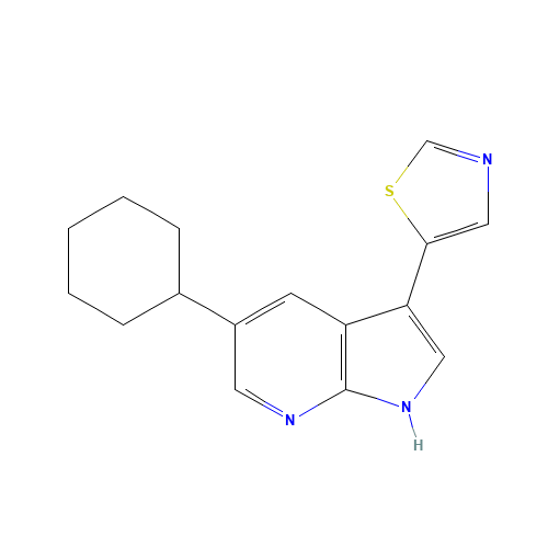 5-(5-cyclohexyl-1H-pyrrolo[2,3-b]pyridin-3-yl)-1,3-thiazole (CAS: 1046791-66-5) - Related Chemical Product