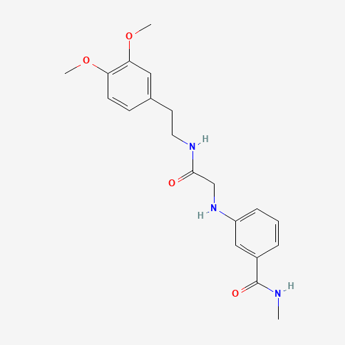 3-[[2-[2-(3,4-dimethoxyphenyl)ethylamino]-2-oxoethyl]amino]-N-methylbenzamide (CAS: 104775-36-2) - Related Chemical Product