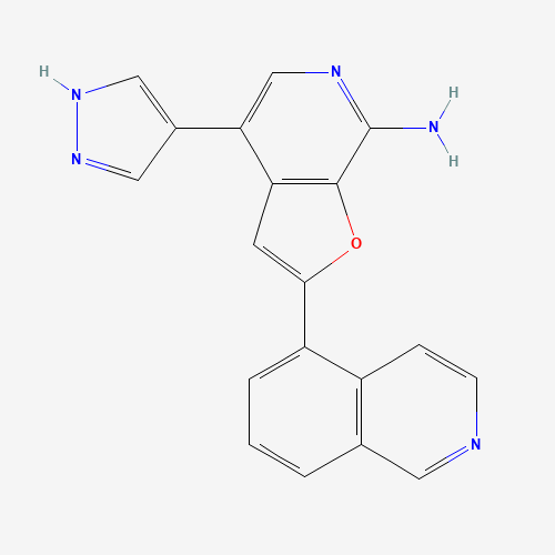 2-isoquinolin-5-yl-4-(1H-pyrazol-4-yl)furo[2,3-c]pyridin-7-amine (CAS: 1326709-27-6) - Related Chemical Product