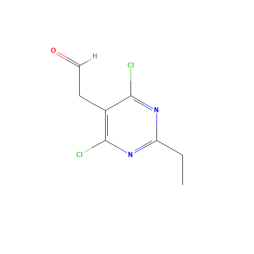 2-(4,6-dichloro-2-ethylpyrimidin-5-yl)acetaldehyde (CAS: 1612795-93-3) - Related Chemical Product