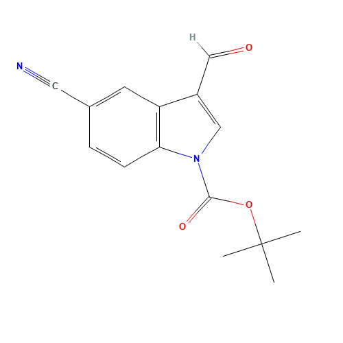 tert-butyl 5-cyano-3-formylindole-1-carboxylate (CAS: 914348-93-9) - Related Chemical Product