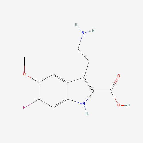 3-(2-aminoethyl)-6-fluoro-5-methoxy-1H-indole-2-carboxylic acid (CAS: 62106-04-1) - Related Chemical Product