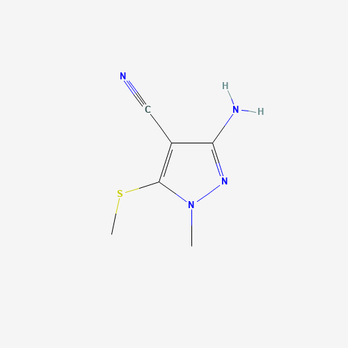 3-amino-1-methyl-5-methylsulfanylpyrazole-4-carbonitrile (CAS: 151291-05-3) - Related Chemical Product
