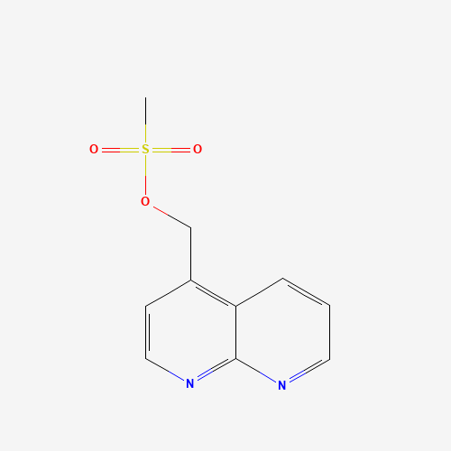 1,8-naphthyridin-4-ylmethyl methanesulfonate (CAS: 1539311-21-1) - Chemical Structure and Molecular Formula 