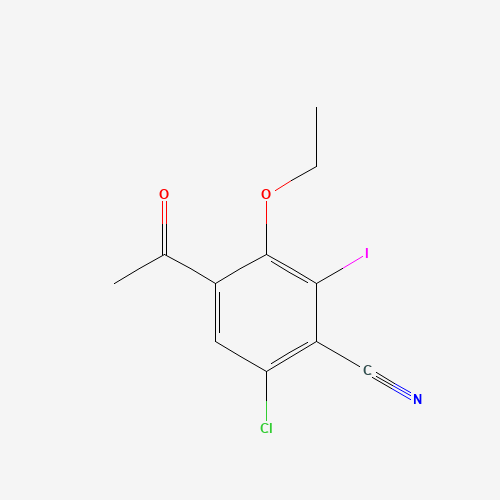 4-acetyl-6-chloro-3-ethoxy-2-iodobenzonitrile (CAS: 1382998-03-9) - Related Chemical Product