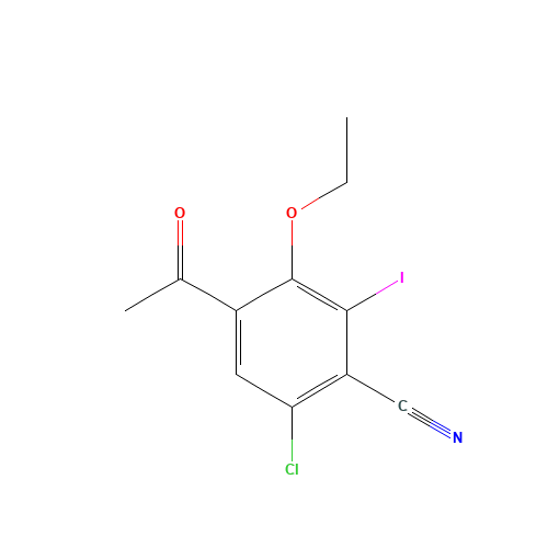 4-acetyl-6-chloro-3-ethoxy-2-iodobenzonitrile (CAS: 1382998-03-9) - Related Chemical Product