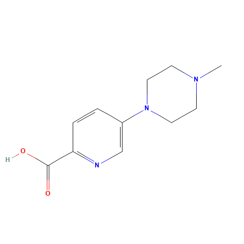 5-(4-methylpiperazin-1-yl)pyridine-2-carboxylic acid (CAS: 892501-96-1) - Chemical Structure and Molecular Formula 