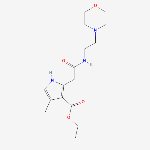 ethyl 4-methyl-2-[2-(2-morpholin-4-ylethylamino)-2-oxoethyl]-1H-pyrrole-3-carboxylate (CAS: 945381-67-9) - Related Chemical Product