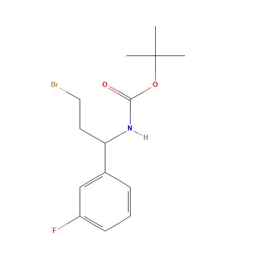 tert-butyl N-[3-bromo-1-(3-fluorophenyl)propyl]carbamate (CAS: 924817-99-2) - Related Chemical Product
