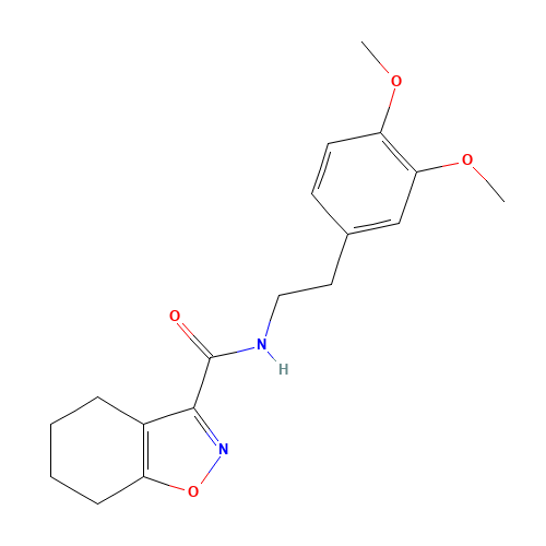 N-[2-(3,4-dimethoxyphenyl)ethyl]-4,5,6,7-tetrahydro-1,2-benzoxazole-3-carboxamide (CAS: 909858-37-3) - Related Chemical Product