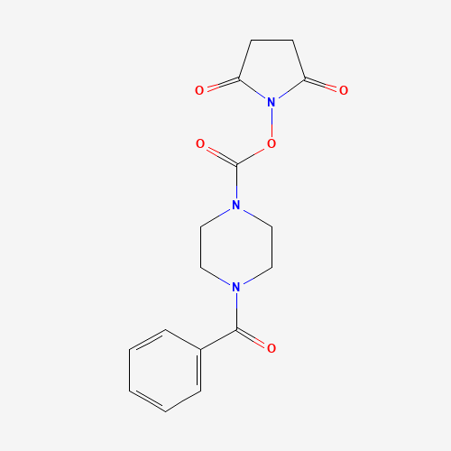 (2,5-dioxopyrrolidin-1-yl) 4-benzoylpiperazine-1-carboxylate (CAS: 1460037-88-0) - Related Chemical Product