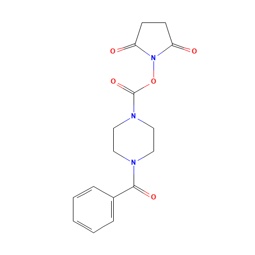 (2,5-dioxopyrrolidin-1-yl) 4-benzoylpiperazine-1-carboxylate (CAS: 1460037-88-0) - Related Chemical Product