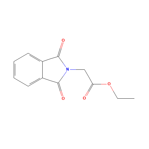 ethyl 2-(1,3-dioxoisoindol-2-yl)acetate (CAS: 6974-10-3) - Chemical Structure and Molecular Formula 