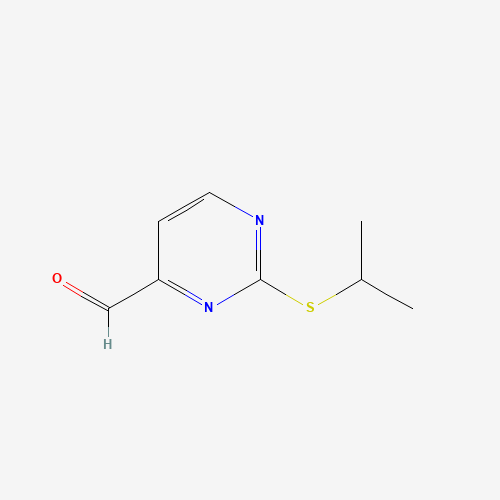 2-propan-2-ylsulfanylpyrimidine-4-carbaldehyde (CAS: 885275-17-2) - Related Chemical Product
