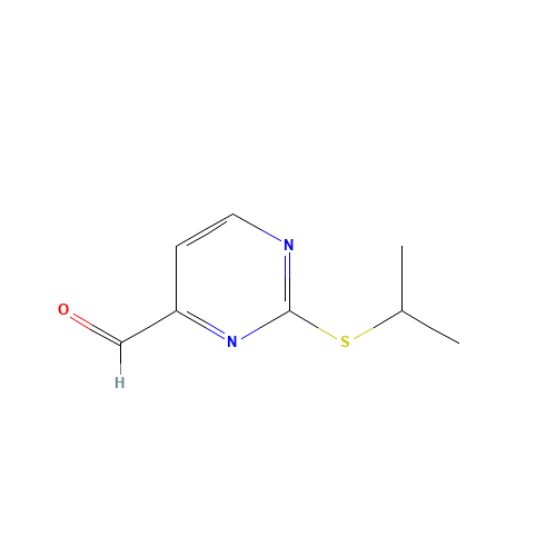 2-propan-2-ylsulfanylpyrimidine-4-carbaldehyde (CAS: 885275-17-2) - Related Chemical Product