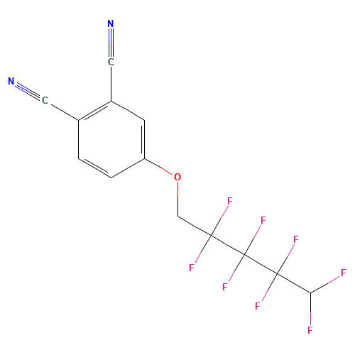4-(2,2,3,3,4,4,5,5-octafluoropentoxy)benzene-1,2-dicarbonitrile (CAS: 121068-03-9) - Related Chemical Product