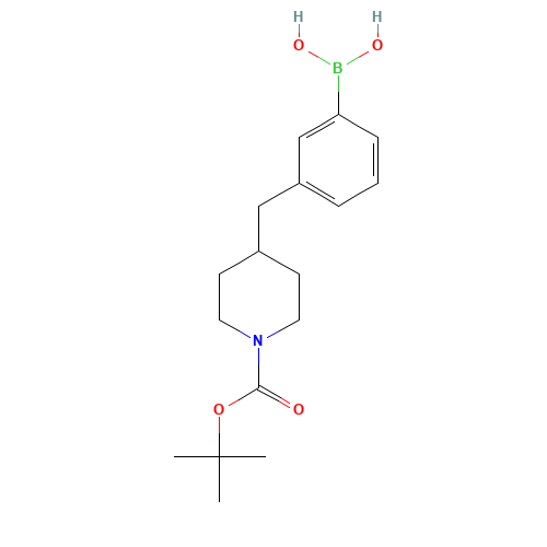 [3-[[1-[(2-methylpropan-2-yl)oxycarbonyl]piperidin-4-yl]methyl]phenyl]boronic acid (CAS: 1177559-77-1) - Related Chemical Product